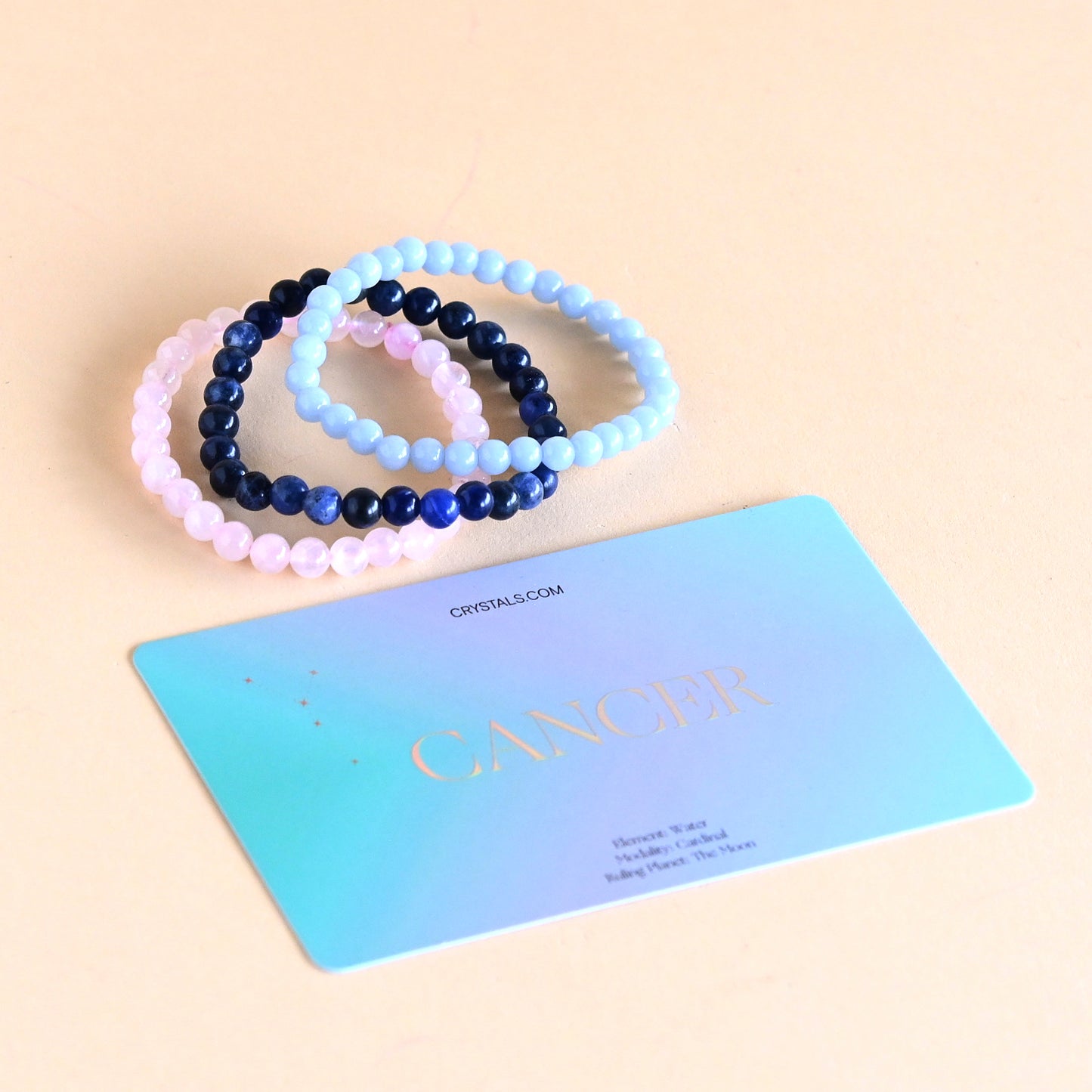 crystal bracelet for cancer zodiac
