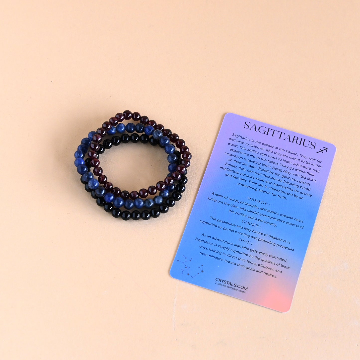 sagittarius crystal bracelets