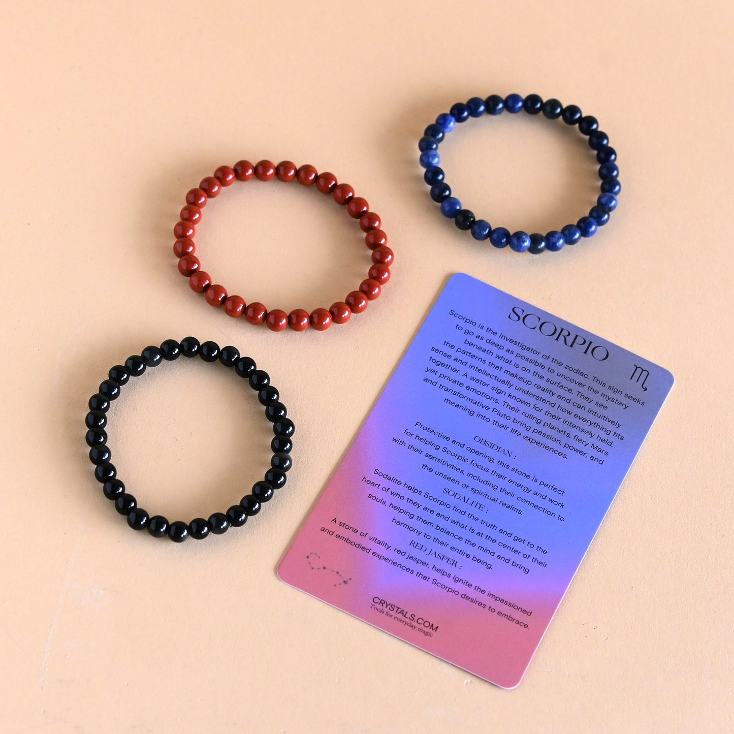 crystals for scorpio bracelets